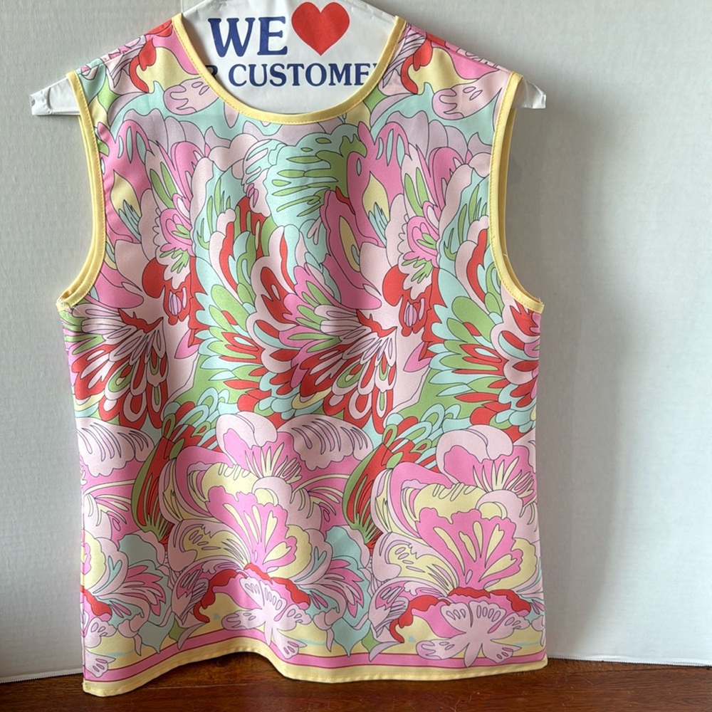 Sunday up blouse small floral print colorful
